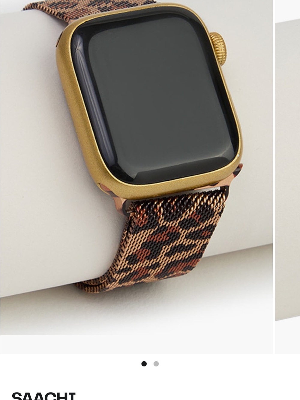 SAACHI Leopard Metal Mesh Apple
Watch® Watchband